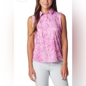 Columbia Women's Super Tidal Tee Sleeveless Polo size large